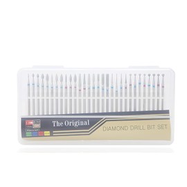 30 Unids/set Brocas para uñas, Brocas eléctricas para limas rotativas de diamante para manicura, pedicura, bricolaje para uñas y cutículas Molienda limpia Taladro de pulido Taladro Tallado Radian Tool