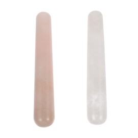 NOLITOY 2pcs Jade Face Skin Skin Scraping Massage Eye Ladies Natural Jade Roller Face Roller Anti Aging Face Face Cream Spoon Tool Crystal
