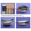 Enyuwlcm 16oz Canvas Zipper Bag Small Makeup Pouch Flat Pencil
