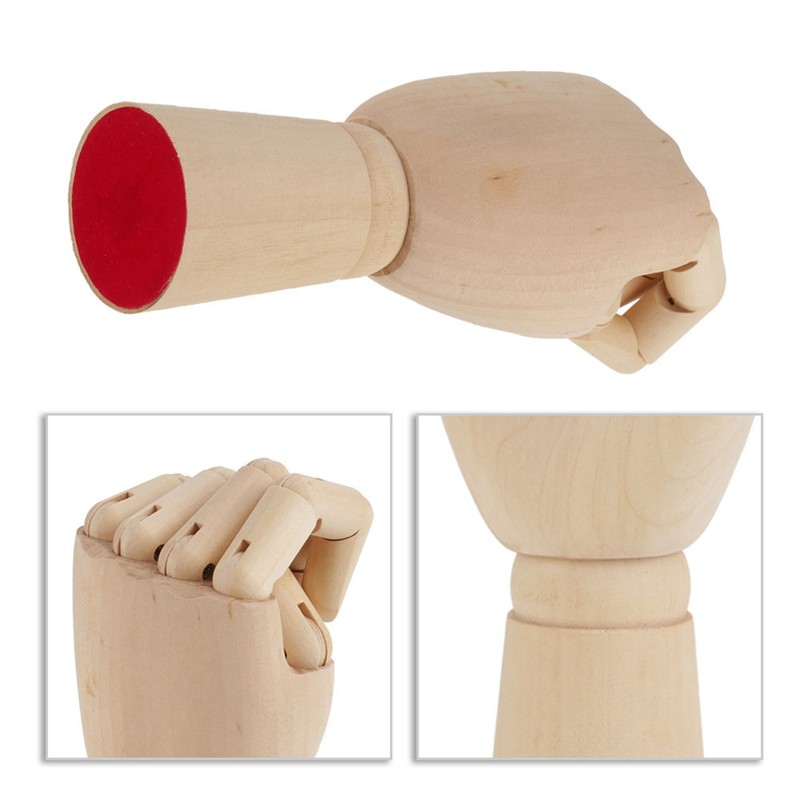 Women Hand Body Artist Model Jointed Articulated Wood Sculpture Mannequin