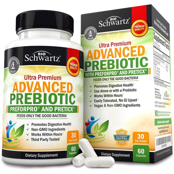 BioSchwartz Prebiotics for Advanced Gut Health - Immune System Support