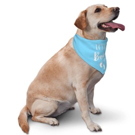 vercosee It's A Boy It's A Girl Gender Reveal/Baby Announcement Dog Bandana,Dog Engagement Bandana,Gender Reveal Dog Bandana,Gender Reveal Dog Bandana Reversible,2pack (Blue)