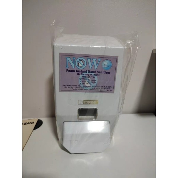 Drummond Neptune NOW Mounted Foam Hand Sanitizer Dispenser - White