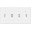 ENERLITES Quad Light Switch Wall Plate, Standard Size 4-Gang 4.50"