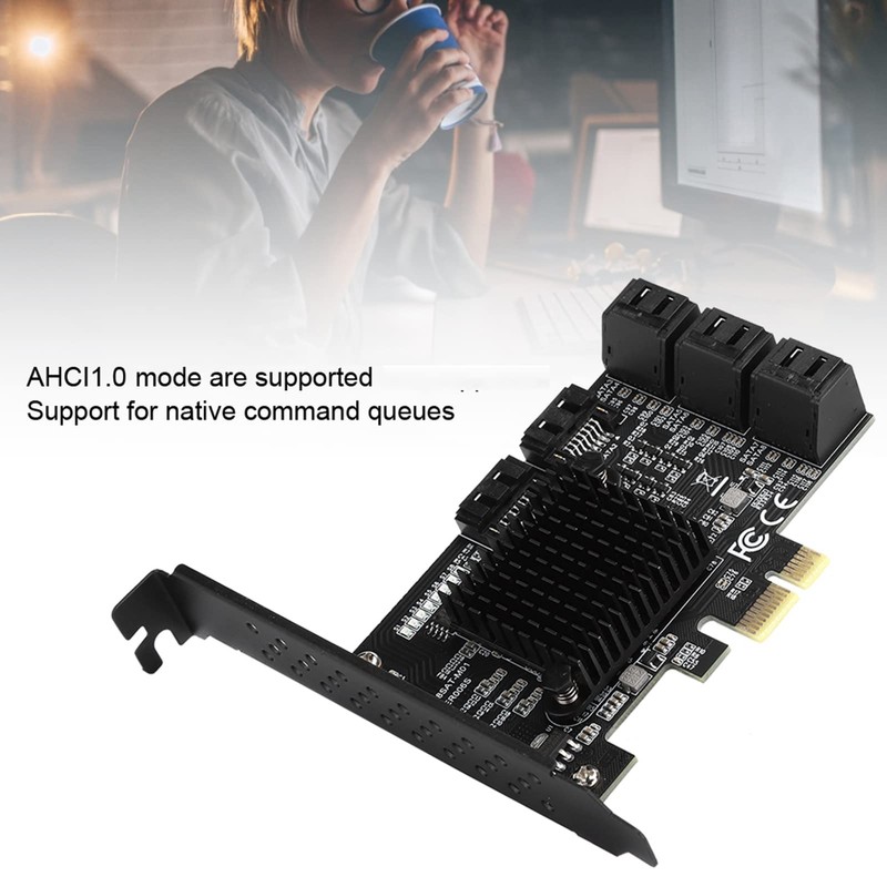 SATA Card 8 Port, PCIE to SATA 3.0 Controller Expansion