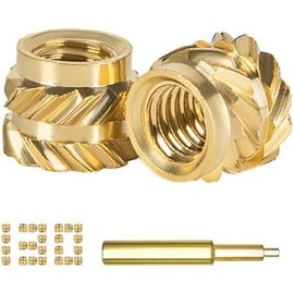300 count Threaded Inserts Set with Soldering Iron Tip Brass Heat Set Insert M2.5 M3 M4 Insert Nut for 3D Printed Plastic Materials - Color: (130pcs) M3x4x5
