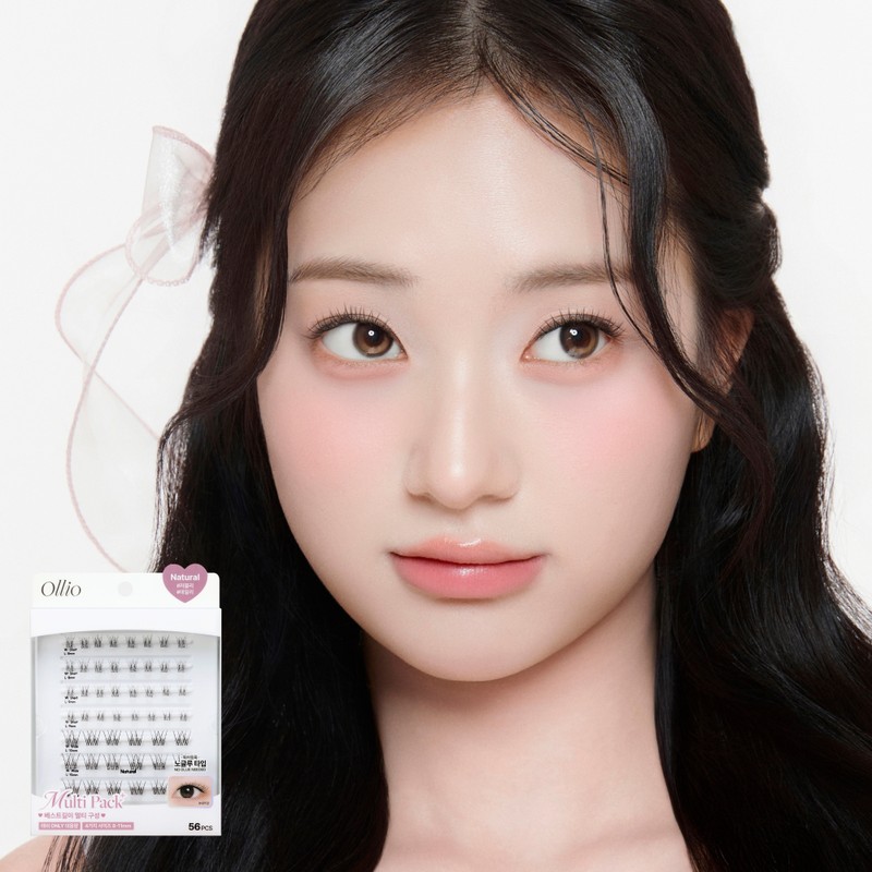 Ollio No-glue Lash [Multi PACK PLUS] (8/9/10/11mm) 56pcs - Clear