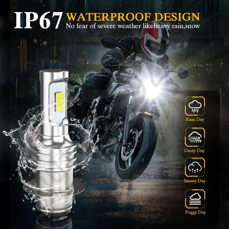 CHUSYYRAY High Power HID LED Headlight H6 Bulb for Yamaha