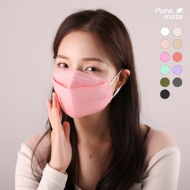 Pure Mate KF94 Color Mask 30 Sheets Large Medium Small Ultra Small, KF94 Large KF94 Large_Ivory Ivory_30 Sheets (5 Sheets) 30 Sheets (5 Sheets) / 퓨어메이트 KF94 컬러 마스크 30매입 대형 중형 소형 초소형, KF94 대형KF94 대형_아이보리아이보리_30매(5매입)30매(5매입)