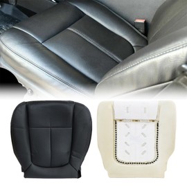 NLQR Front Driver Bottom & Foam Cushion Replacement Seat Cover Compatible with Ford F150 Lariat 2009 2010 2011 2012 2013 2014