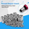 Thincol Kit de Reparación de Roscas, 60 Piezas, Inserto de