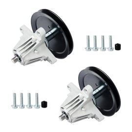 JXJKCZ 618-06977 918-06977A Spindle Fit for 46 inch Deck Lawn Mower Compatible with M TD Cub Ca det XT1-LT46 XT2-LX46 Troy-B ilt Crafts Man 20442 T2800 T225 T240, 2 Pack