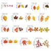 wondever Maple Leaves Thanksgiving Wall Stickers Autumn Fall Leaves Harvest