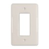 Amerelle 3000RBT Metro Wallplate, 1 Rocker, Ceramic, Biscuit, 1-Pack