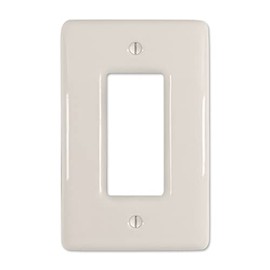 Amerelle 3000RBT Metro Wallplate, 1 Rocker, Ceramic, Biscuit, 1-Pack