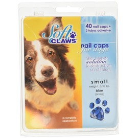 Canine Soft Claws Dog Nail Caps Take Home Kit, Small, Blue