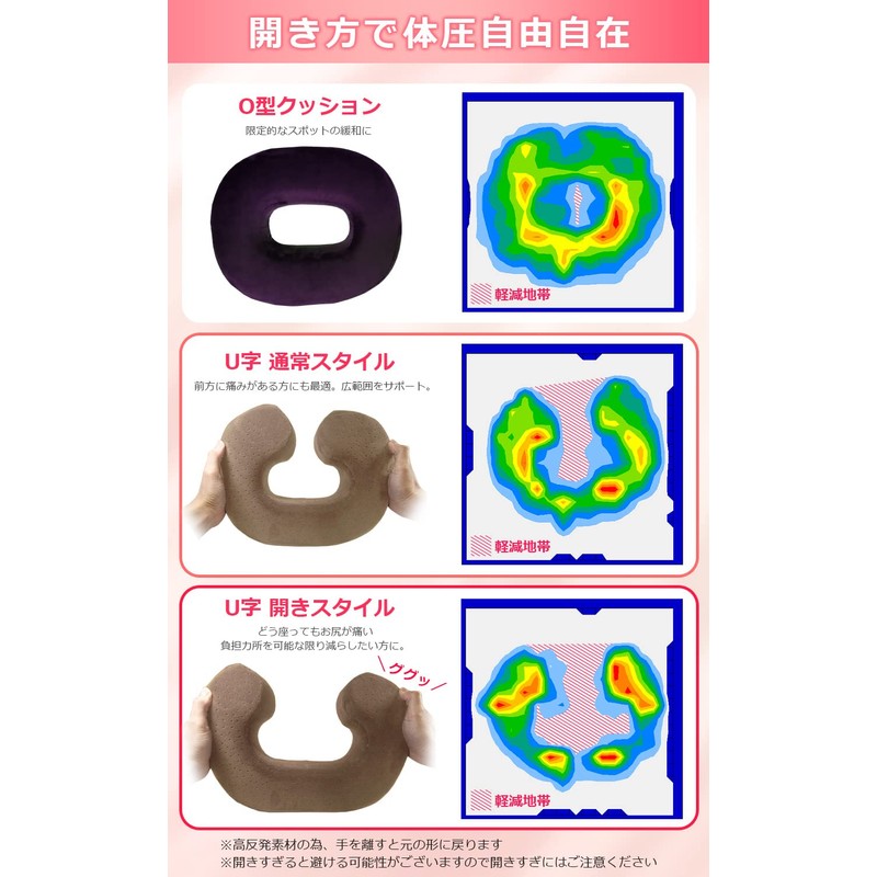 Amelion U Shaped Cushion Cotton Postpartum Hemorrhoids High Resilience Maternity