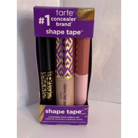 NEW?Tarte shape tape concealer trio 12N Fair neutral MASCARA MANEATER lip ROSE
