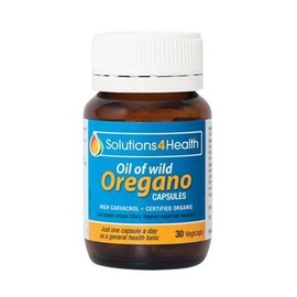 SOLUTIONS 4 HEALTH Organic Oil of Wild Oregano 30 VegeCaps