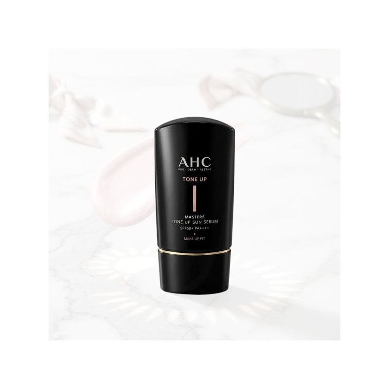 AHC Masters Tone-Up Sun Serum 50ml Moist Moisture Glowing Sunscreen
