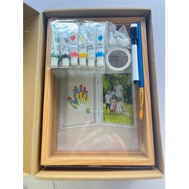 Omrhvi Family Handprint Kit, DIY Craft Keepsake, Hand Print Photo Frame, Family Gifts for New Mom, New Baby, New Parents, Grandparents, Mother's Day, Father's Day, Adoption Day, Anniversary