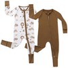 Bamboo Viscose Baby Pajamas 2 Way Zip for Diaper Change
