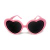 WS UK Adults Heart Shape Sunglasses with UV400 Protection (Pastel