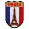 Paris France Shield Embroidered Iron On Patch