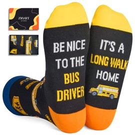Zmart Best Bus Driver Gifts for Men - Bus Driver Appreciation Gifts Bus Driver Gifts School Bus Driver Gifts, Bus Driver Socks