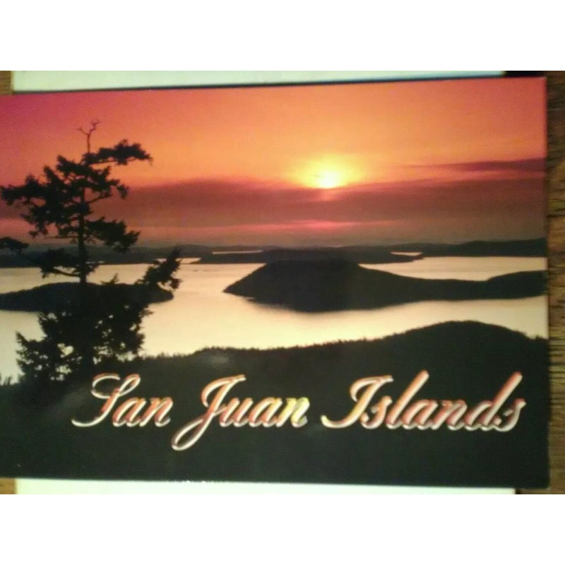 BEAUTIFUL PHOTO POST CARD SAN JUAN ISLANDS WA