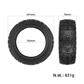 GYL 10x2.75-6.5 Off-road Rubber Outer Tire with 10 Inch Inner Tube for Speedway 5 Dualtron 3 Hover-1 Alpha JOYOR S Hiboy Titan PRO Electric Scooter Explosion-Proof Shockproof Super-Grip