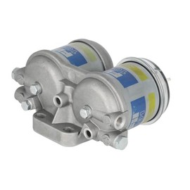 Diesel Fuel Filter Assembly - CAV type Double Filter 1/2" Ports fits Ford 3600 6610 2600 4110 4100 5610 7610 3610 3910 5600 2610 4600 6600 7710 4610 2310 fits International fits FIAT fits Case IH