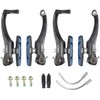 Chooee Mountain Bike Linear V-Brakes, Bicycle Front and Rear V-Brakes,black/blue