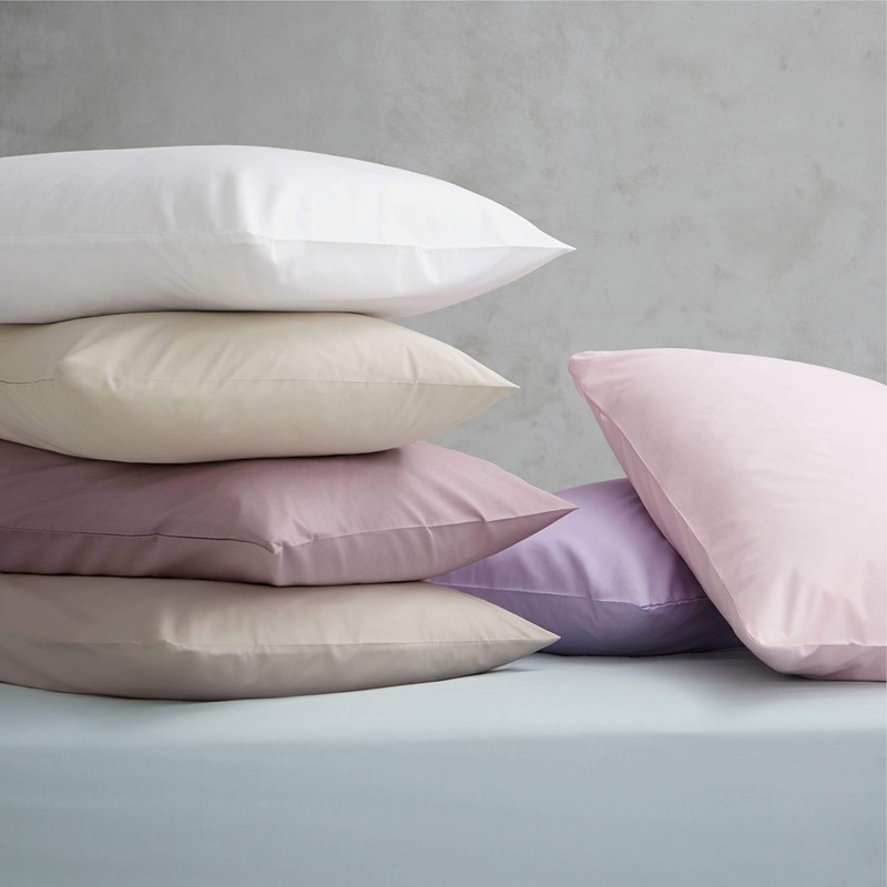 Catherine Lansfield Easy Iron Percale Oxford Pillowcase Pair Cream