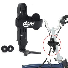 Monkii DOM Cage,Bicycle Water Bottle,Cage Adapter,Mount,Clip,Holder For Brompton Folding Bike (black)