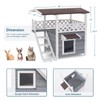 Petsfit Durable Roof Cat Houses for Outdoor Cats Weatherproof with