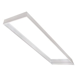 1x4 FT Universal Surface Mount Frame for LED Panel Lights, LED Drop Ceiling Lights Fixture, LED Flat Panel Troffer Fixture, Indoor Residential Commercial Industrial Office, Kitchen, Shop UL DLC Listed