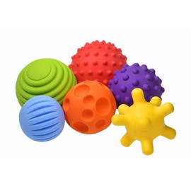 FANCY Baby Sensory Balls - Baby Toy from 0 3 6 8 Months, Grab Ball for Babies, Multi Textured Motor Skills Toy, Massage Balls, Multiple Sizes Toy, Baby Ball (Taktiliki)