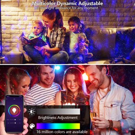 LED Star Projector, Elec3 Kids Star Night Light Adjustable Lightness Starry Projector 3 in 1 Ocean Wave Projector with Remote Control, Music Speak, Voice Control for Kids Adult Bedroom/Game Room Decor