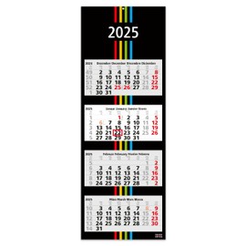 Office Calendar 2025 Set of 3 4-Month Calendar 2025 Wall Calendar + 3-Month Desk Calendar 2025 + Year Calendar 2024