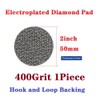 MiJunHD Electroplated Diamond Sanding Paper Sheet Pad,400Grit 2inch 50mm Grinding