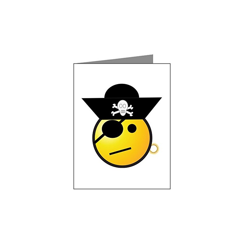 Note Cards (10 Pack) Smiley Face Pirate