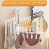 Drying Rack with 15 Clips and Drip Suction Cup Hanger
