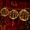 aonear Set of 3 Christmas LED Light Balls, Hanging Tree