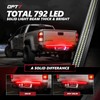 OPT7 Redline 48" Aluminum Truck Tailgate Light Bar w/Sequential Red