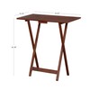 Powell Hazelnut Tray Tables, Cherry 23.63 x 26.38 x 15.75