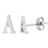 ELBLUVF 18k Silver Gold Plated Stainless-steel a Pair 26 Alphabet