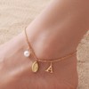 QILMILY Gold Ankle Bracelet for Women, 14K Gold Plated Waterproof