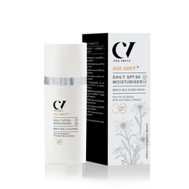 Age Defy+ Daily SPF30 Moisturiser 30ml | Natural & Organic Anti-Ageing SPF Face Cream by Cha Vøhtz | Facial Sunscreen for Mature Skin | Paraben Free & Ethyl Alcohol Free | Cruelty Free & Vegan