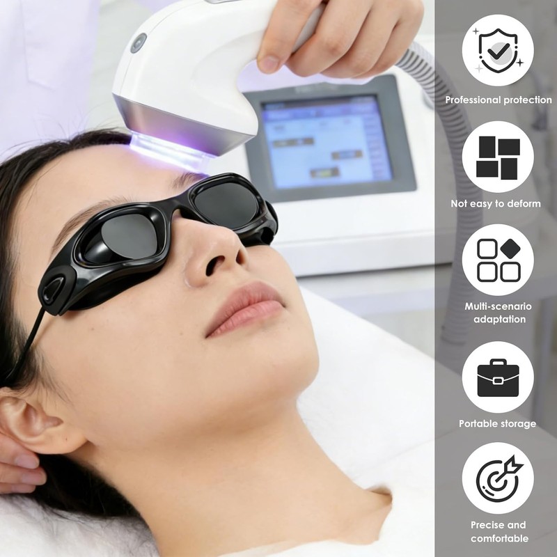4 Gafas Protectoras para Camas de Bronceado, Gafas de protección